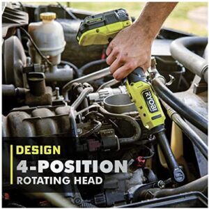 RYOBI ONE+ HP 18V Brushless Cordless 1/4 in. Extended Reach Ratchet (Tool Only) - PBLRC01B