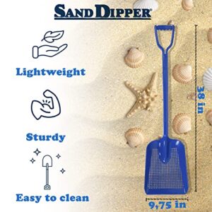 Sand Dipper - Treasure Shovel Digger Sifter – Sand Sifter for Beach Fun or Farm Chicken coop Goat stall Sand Poop Cleaning