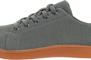 WHITIN Men's Fashion Barefoot Knit Minimalist Sneakers Zero Drop Sole Minimus Casual Size 8 Tennis Shoes Fashion Outdoor Walking Flat Lightweight Comfortable Zapatos Grey Gum 41