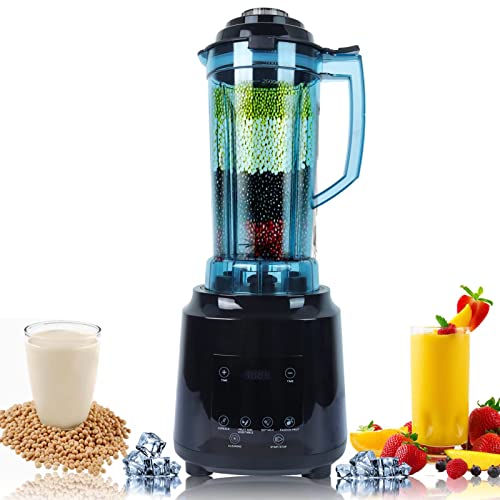 101oz Professional Countertop Blender for Kitchen Food Processor Smoothie Blender for Shakes and Smoothies High-Speed Soy Milk Maker Mixer Grinder with Timer Automatic Cleaning Ice Crusher for Home & Commercial 1200W