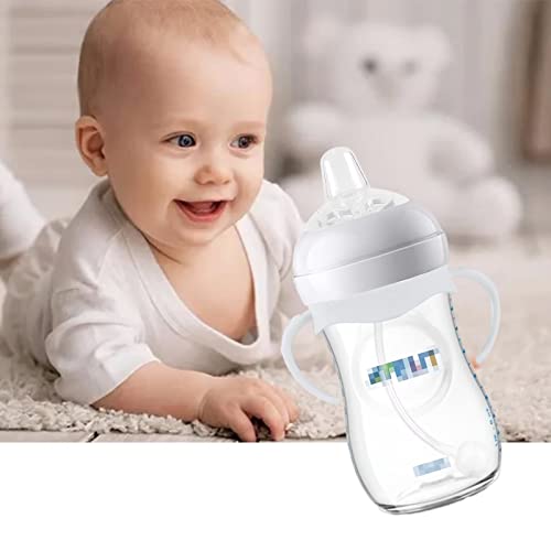 Sippy Cup Soft Spout Conversion Kit for Philips Avent Natural Baby Bottle, Bottle Handles and Weighted Straw （2 Pack）