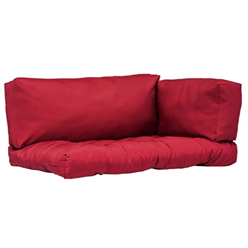 imasay Pallet Cushions 3 pcs Red Polyester