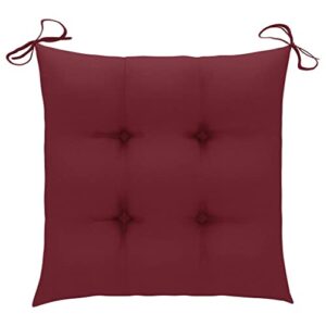 imasay chair cushions 4 pcs wine red 19.7"x19.7"x2.8" fabric