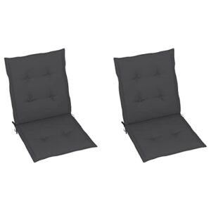 imasay garden chair cushions 2 pcs anthracite 39.4"x19.7"x1.2"