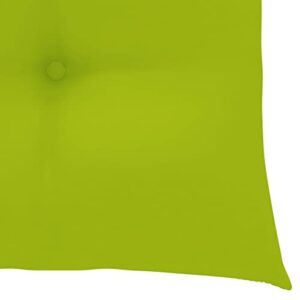 imasay Chair Cushions 2 pcs Bright Green 15.7"x15.7"x2.8" Fabric