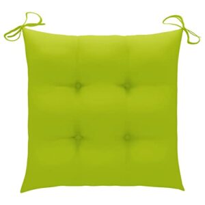 imasay chair cushions 4 pcs bright green 15.7"x15.7"x2.8" fabric