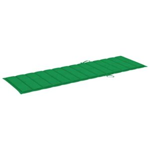 imasay sun lounger cushion green 78.7"x27.6"x1.2" fabric