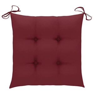 imasay chair cushions 2 pcs wine red 19.7"x19.7"x2.8" fabric