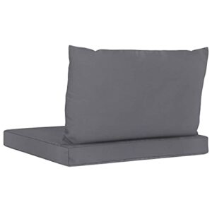 imasay Pallet Sofa Cushions 2 pcs Anthracite Fabric,Weight 1,8