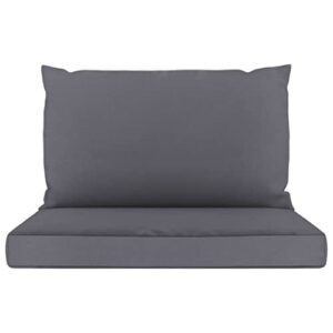 imasay Pallet Sofa Cushions 2 pcs Anthracite Fabric,Weight 1,8