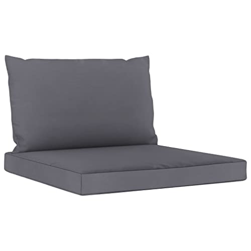 imasay Pallet Sofa Cushions 2 pcs Anthracite Fabric,Weight 1,8