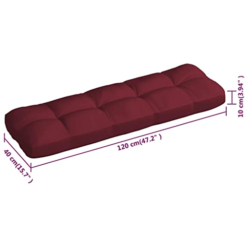 imasay Pallet Sofa Cushions 3 pcs Wine Red