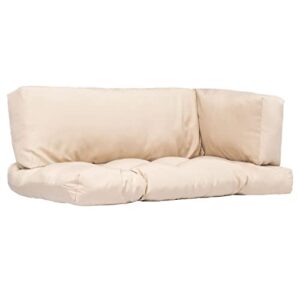 imasay pallet cushions 3 pcs sand polyester
