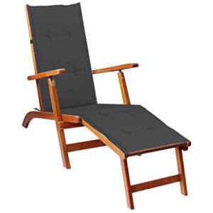 imasay deck chair cushion anthracite (29.5"+41.3") x19.7"x1.2"