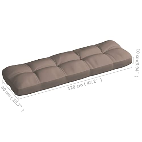 imasay Pallet Sofa Cushion Taupe 47.2"x15.7"x3.9"