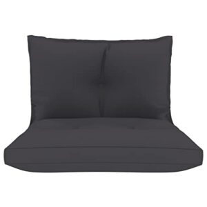 imasay Pallet Sofa Cushions 2 pcs Anthracite Fabric,Weight 2,25