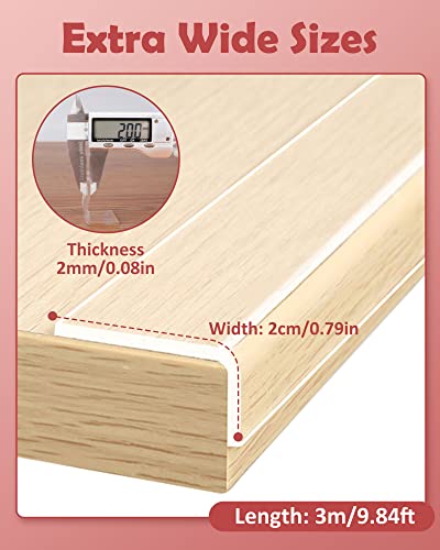 Baby Proofing, Clear Edge Protector Strip, Soft Corner Protectors for Kids, Baby Child Safety Guards for Furniture Against Sharp Corners for Cabinets, Tables, Drawers 9.84ft