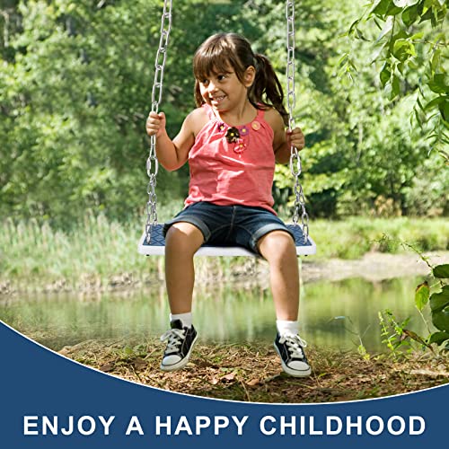 Dakzhou Swing Seat Heavy Duty, Non Slip Tree Swing Set Playground Swing Set Accessories for Kid Indoor Outdoor Backyard, Blue