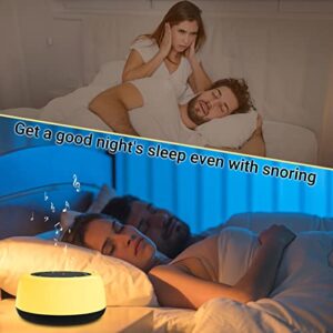 White Noise Machine Sound Machine with Night Light Bluetooth Speaker, Soothing Sound Sleep White Noise Machine Color Adjustable Memory Function for Baby Kids Adults