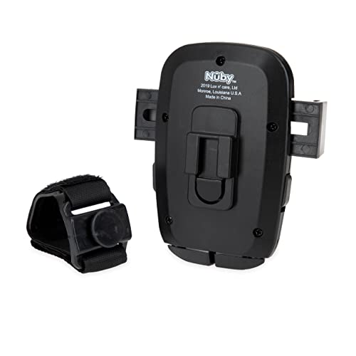 Nuby Stroller Phone Holder: Safe and Secure Phone Holder- Stroller Accessory Black