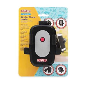 Nuby Stroller Phone Holder: Safe and Secure Phone Holder- Stroller Accessory Black