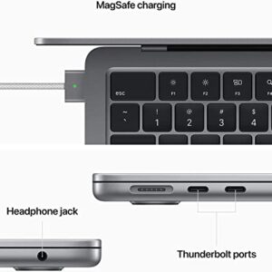 2022 Apple MacBook Air with Apple M2 Chip (13-inch, 8GB RAM, 512GB SSD) Space Gray (Renewed)