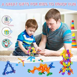 iselyn 500 Piecs Building Toys for Toddler Kids STEM Toys Educational Building Blocks Creativity Toy Sets for Preschool Kids Boys Girls Aged 3+