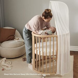 Stokke Sleepi Canopy, White - Create a Cozy, Calm Environment for Baby - Easy to Assemble - Lightweight Fabric - Compatible with Sleepi Mini & Crib/Bed