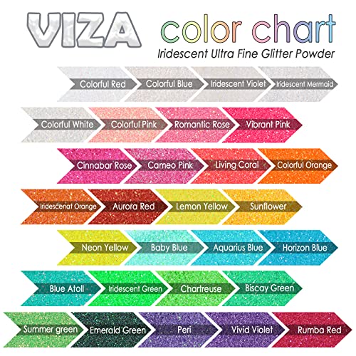 Viza Iridescent Ultra Fine Glitter Powder, 7.8oz/ 220g Emerald Green Crafts Glitter, PET Flakes Nail Sequins for Resin, Art Nail, Slime, Epoxy Tumblers, Body, Face, DIY Decoration Festival, Painting