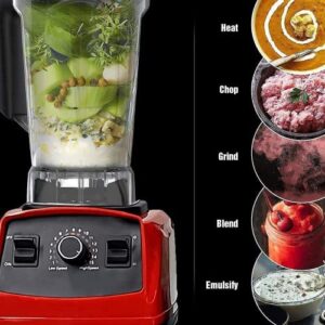 Powerful 4500-Watt Professional high speed Blender, Personal Blender for Shakes and Smoothies, High-Power Blender for Juice, Soups, frozen drinks and More, Stainless Steel Blades, Easy Self-Cleaning