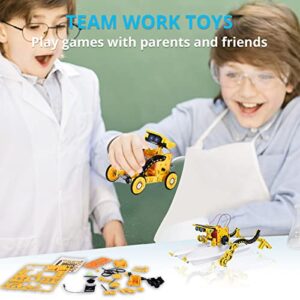 AESGOGO STEM Projects for Kids Ages 8-12, Solar Robot Science Kits Building Toys for 9 10 11 13 14 Year Old Teen Boys Girls, Christmas Birthday Gifts for 8-10 12-14 12-16 Kids Boys.