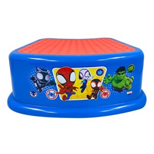 ginsey spidey and his amazing friends team up step stool - kids step stool, 1 count, 1.07 pounds
