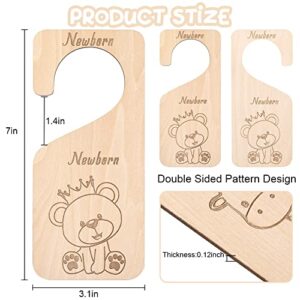 ShiningLove Wooden Baby Closet Dividers 7PCS Double Side Baby Clothes Closet Organizer Hangers from Newborn to 24 Months for Nursery Decor Newborn Essentials Nursery Closet Dividers Girl or Boy