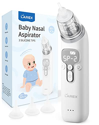 Baby Nose Sucker,Nasal Aspirator for Baby,Nasal Aspirator for Toddler,Electric Baby Nose Suction-Rechargable,3 Levels Power Suction,Music and Light Soothing Function