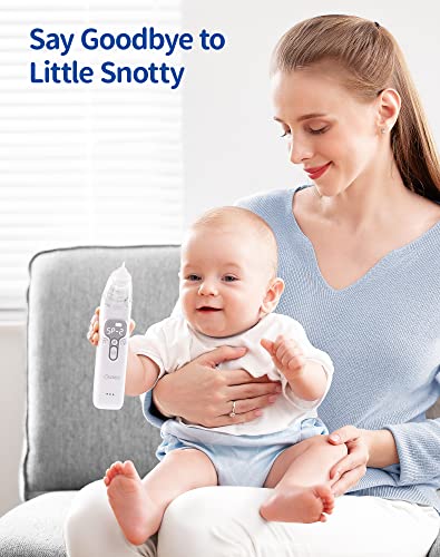 Baby Nose Sucker,Nasal Aspirator for Baby,Nasal Aspirator for Toddler,Electric Baby Nose Suction-Rechargable,3 Levels Power Suction,Music and Light Soothing Function