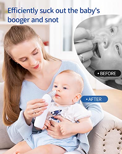 Baby Nose Sucker,Nasal Aspirator for Baby,Nasal Aspirator for Toddler,Electric Baby Nose Suction-Rechargable,3 Levels Power Suction,Music and Light Soothing Function