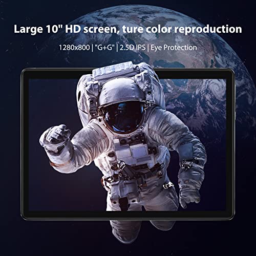 TOSCiDO Android 11 Tablet, 10 inch Tablet, 4GB RAM 64GB Storage, Octa-Core Processor, HD IPS Display, Dual Camera, Wi-Fi Support, Bluetooth, GPS, FM, USB Type-C Charging, Tablet Grey