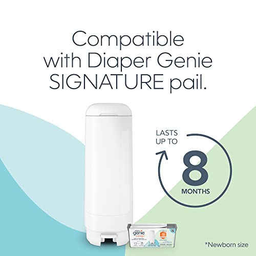 Diaper Genie Easy Roll Refill with 30 Bags | Lasts Up to 8 Months or Holds Up to 1410 Newborn Diapers Per Refill