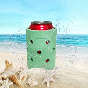 ceyunsal drink cans holder charm accessories compatible with bogg bags keep water bottles and sunscreens handy with your tote bag black (green)