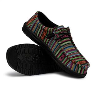 Hey Dude Men's Wally Serape Mesa Verde Size 11| Men's Loafers | Men's Slip On Shoes | Comfortable & Light-Weight