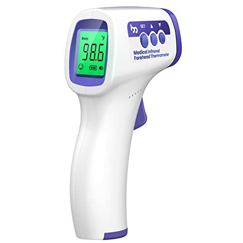 Femometer Baby Thermometers, Forehead Thermometer for Adults and Kids, Digital Infrared Thermometer with Fever Alarm and Memory Function