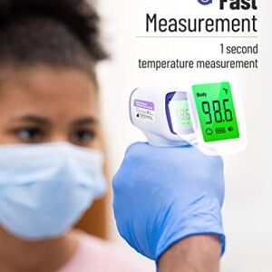 Femometer Baby Thermometers, Forehead Thermometer for Adults and Kids, Digital Infrared Thermometer with Fever Alarm and Memory Function