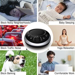 iDealSleep Loud Sound Brown Noise Machine White Noise Machine Nonstop 30 Soothing Sounds for Baby Kids Adults Sleep Pinknoise Machine 36-Level Vol Auto-Off Timer Memory Function for Home Travel Office