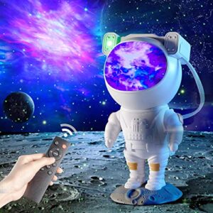 astronaut galaxy star projector starry night light, astronaut light projector with nebula,timer and remote control, bedroom and ceiling projector, best gifts for children and adults