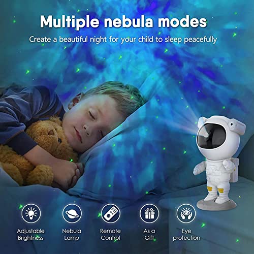 Astronaut Galaxy Star Projector Starry Night Light, Astronaut Light Projector with Nebula,Timer and Remote Control, Bedroom and Ceiling Projector, Best Gifts for Children and Adults