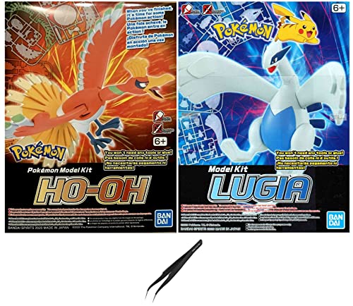 Make Your Day Curved Tweezers for Bandai Pokémon Model Kit, HO-OH and Lugia (Pack of 2)