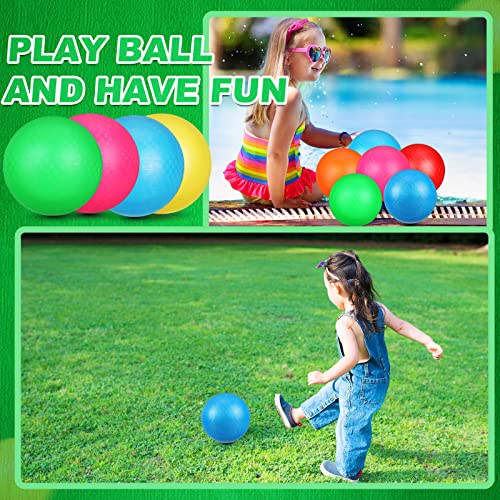 40 Pack 8.5 inch Playground Balls Bulk Colorful Inflatable Bouncy Dodgeball Handball Kickball for Kids Adults Ball Games, Gym, Camps, Picnic,Beach, School,Indoor and Outdoor Games (Stylish Color)