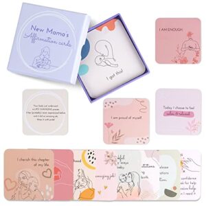 Ariond 31 New Mom Affirmation Cards for Post Partum Self Care with Empowering Messages on the verso of each card | New mom gifts for women after birth, New mom essentials, Postpartum gifts for mom