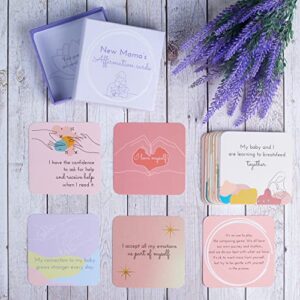 Ariond 31 New Mom Affirmation Cards for Post Partum Self Care with Empowering Messages on the verso of each card | New mom gifts for women after birth, New mom essentials, Postpartum gifts for mom