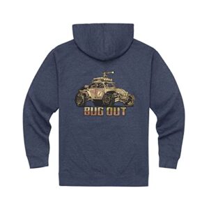 viktos men's big time bug out hoodie, navy heather, size: x-large